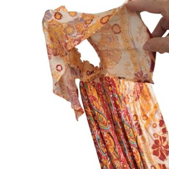 Free People Carmen Off-the-Shoulder Jumpsuit in Golden Gate - Picture 4 of 7